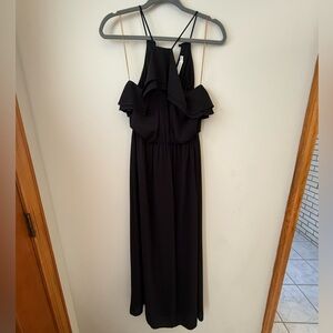 Black Ruffle top Midi Dress by Lush (Nordstrom brand)